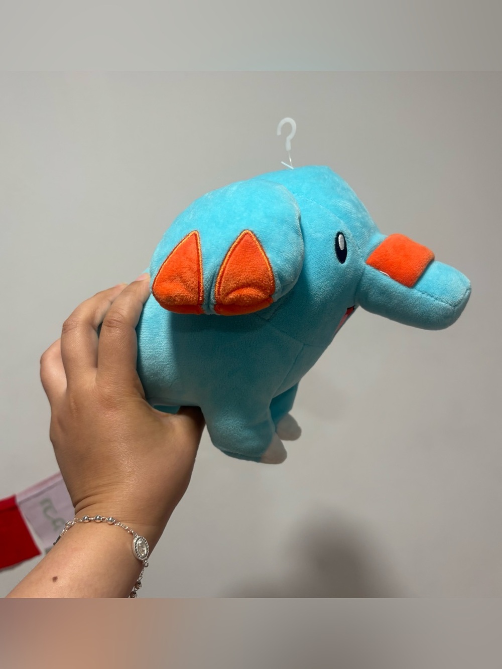Turquoise & Orange Plush Elephant phanpy Stuffed Toy